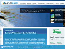 Tablet Screenshot of carboneutral.cl